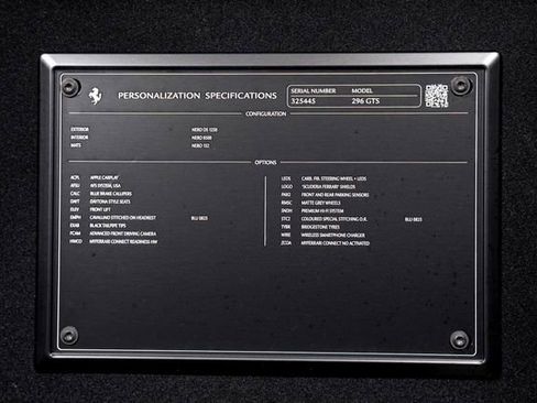 Used 2025 Ferrari 296 GTS RWD image 62
