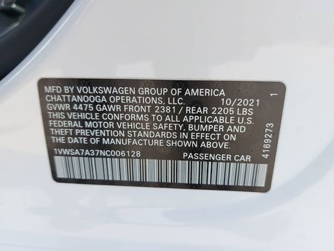 Used 2022 Volkswagen Passat 2.0T SE image 11