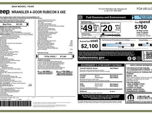 Used 2024 Jeep Wrangler Unlimited Rubicon 4xe image 4