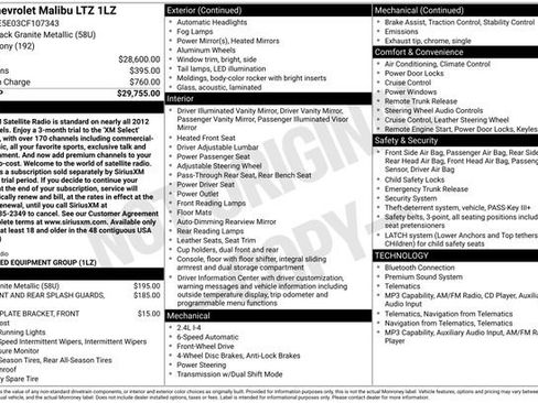 Used 2012 Chevrolet Malibu LTZ FWD image 23