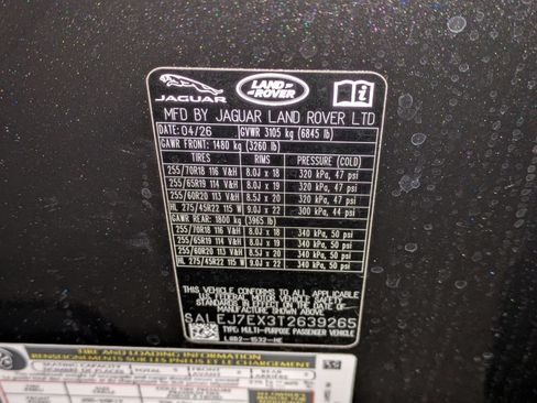 New 2026 Land Rover Defender 110 S AWD/4WD image 31