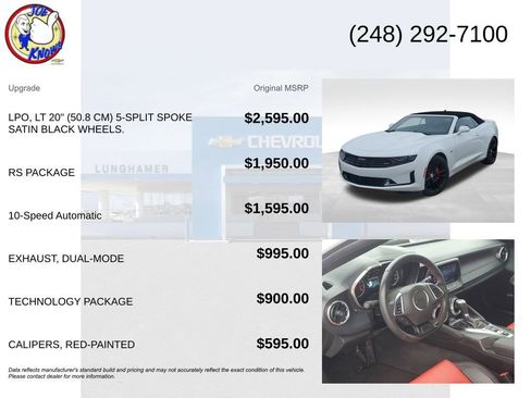 Certified 2024 Chevrolet Camaro LT w/ RS Package image 5