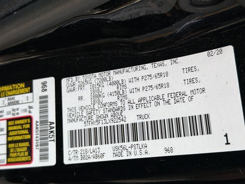 Used 2020 Toyota Tundra Limited w/ Limited Premium Package AWD/4WD image 26