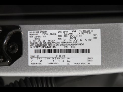 Used 2018 Ford F150 XLT w/ Equipment Group 302A Luxury AWD/4WD image 25