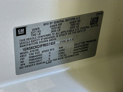 Used 2015 Chevrolet Tahoe LTZ AWD/4WD image 12