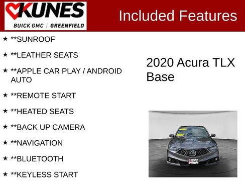 Used 2020 Acura TLX w/ Technology & A-SPEC Package FWD image 2