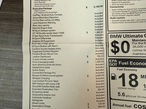 Used 2023 BMW X5 M50i w/ Executive Package AWD/4WD image 11