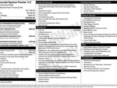 Used 2017 Chevrolet Equinox Premier w/ Enhanced Convenience Package AWD/4WD image 3