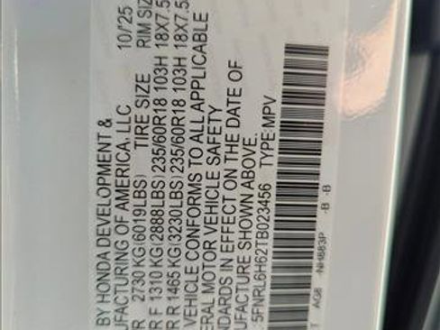 New 2026 Honda Odyssey EX-L image 17