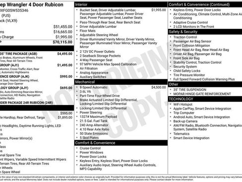 Used 2025 Jeep Wrangler Unlimited Rubicon w/ XTREMEE 35" Tire Package AWD/4WD image 5