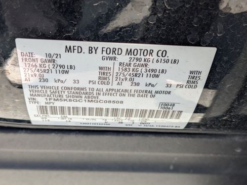 Used 2021 Ford Explorer ST w/ Equipment Group 401A AWD/4WD image 36