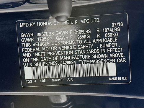 Used 2018 Honda Civic EX image 12