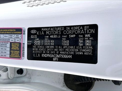 Used 2021 Kia Sportage EX w/ EX Technology Package FWD image 32