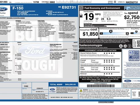 Used 2022 Ford F150 XL w/ STX Appearance Package RWD image 38