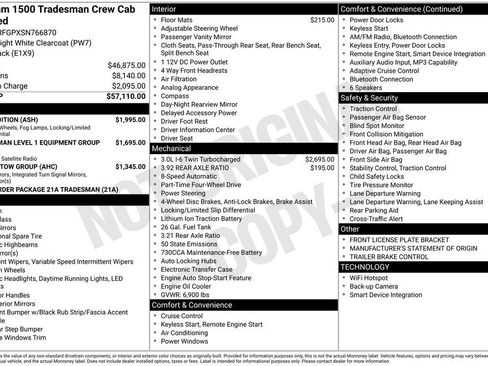 New 2025 RAM 1500 Tradesman w/ Night Edition image 6