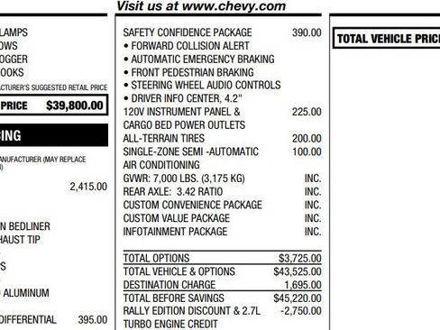 Used 2021 Chevrolet Silverado 1500 Custom w/ Rally Edition image 2