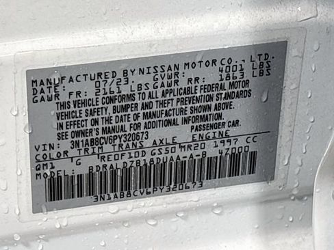 Used 2023 Nissan Sentra SV w/ All-Weather Package FWD image 23