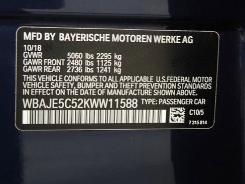 Used 2019 BMW 540i image 69