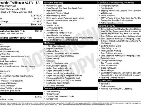 Used 2024 Chevrolet TrailBlazer ACTIV w/ Driver Confidence Package AWD/4WD image 40