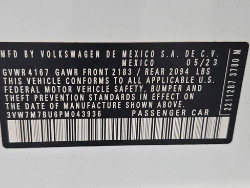 Certified 2023 Volkswagen Jetta SE FWD image 35