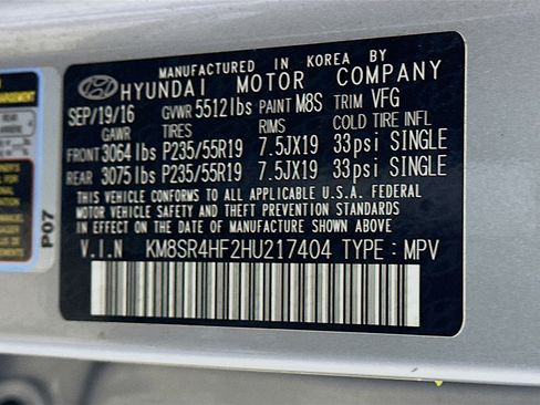 Used 2017 Hyundai Santa Fe Limited FWD image 12