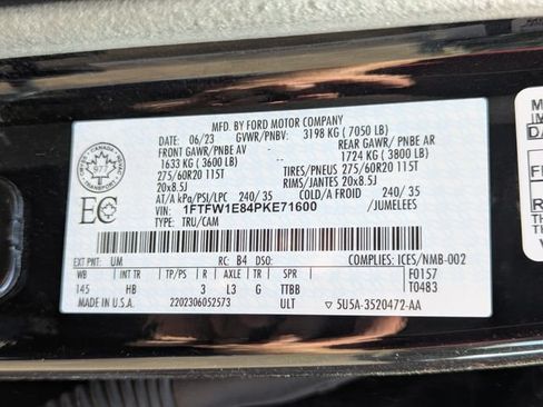 Used 2023 Ford F150 Lariat w/ Equipment Group 502A High AWD/4WD image 28