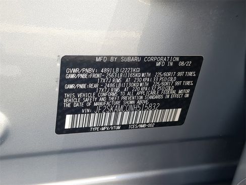 Certified 2022 Subaru Forester Wilderness image 37