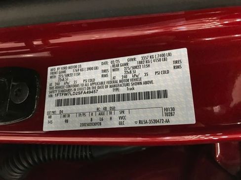 Used 2025 Ford F150 Platinum w/ Equipment Group 702A High image 28