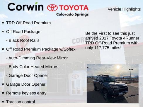 Used 2017 Toyota 4Runner TRD Off-Road Premium image 4