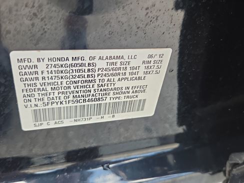 Used 2012 Honda Ridgeline RTL image 21