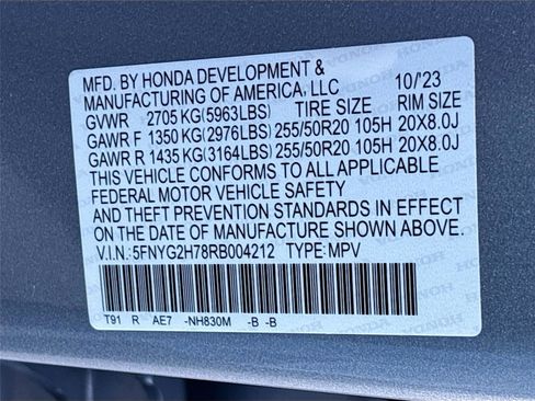 Certified 2024 Honda Pilot Touring image 39