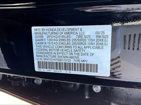 New 2025 Honda Pilot Touring image 28