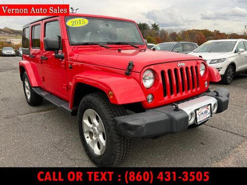 Used 2015 Jeep Wrangler Unlimited Sahara w/ Dual Top Group image 3
