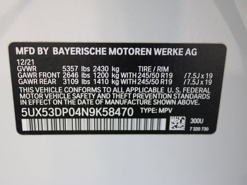 Used 2022 BMW X3 xDrive30i w/ Premium Package 2 image 32