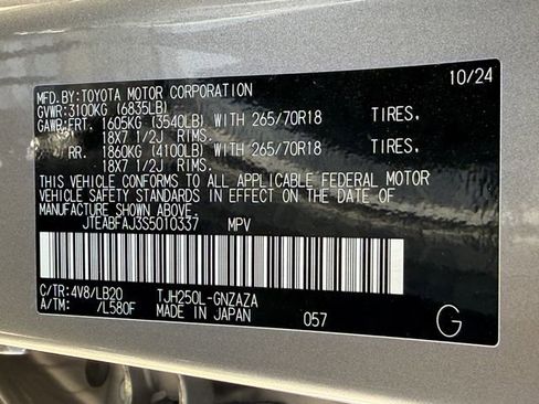 Certified 2025 Toyota Land Cruiser AWD/4WD image 35