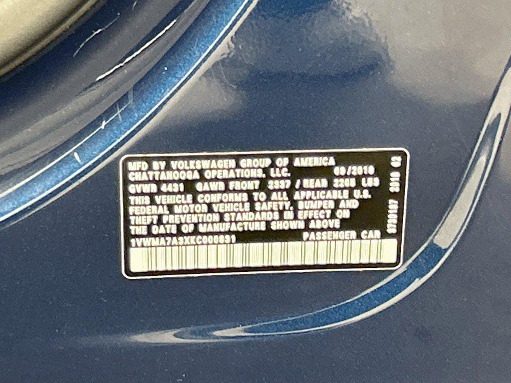 Used 2019 Volkswagen Passat 2.0T SE R-Line FWD image 33