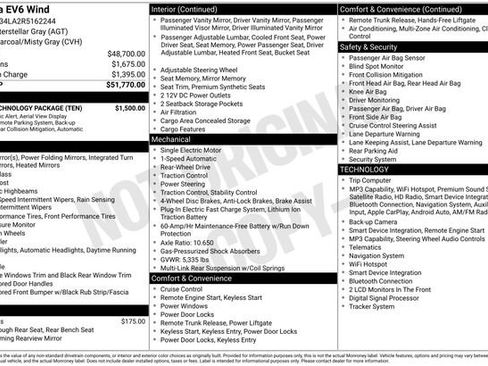 Used 2024 Kia EV6 Wind w/ Wind Technology Package RWD image 18