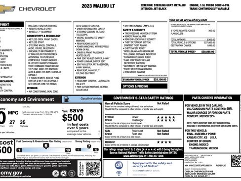 Used 2023 Chevrolet Malibu LT FWD image 4