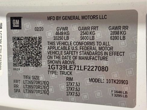 Used 2020 GMC Sierra 2500 4x4 Regular Cab w/ Convenience Package image 17