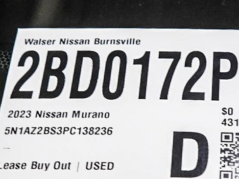 Used 2023 Nissan Murano SV w/ SV Midnight Edition Package AWD/4WD image 29