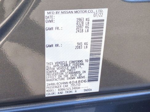 Certified 2022 Nissan Altima 2.5 SR image 27