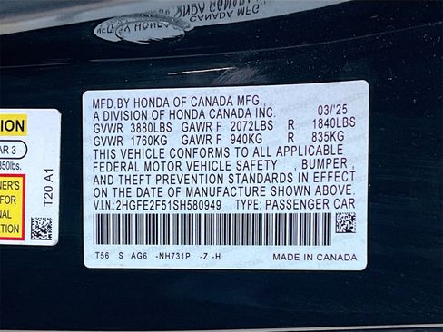 Used 2025 Honda Civic Sport image 29