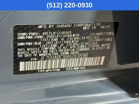 Used 2024 Subaru Crosstrek 2.0i w/ Crosstrek Mirror Package AWD/4WD image 39