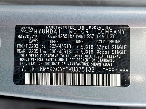 Used 2019 Hyundai Kona Limited AWD/4WD image 57