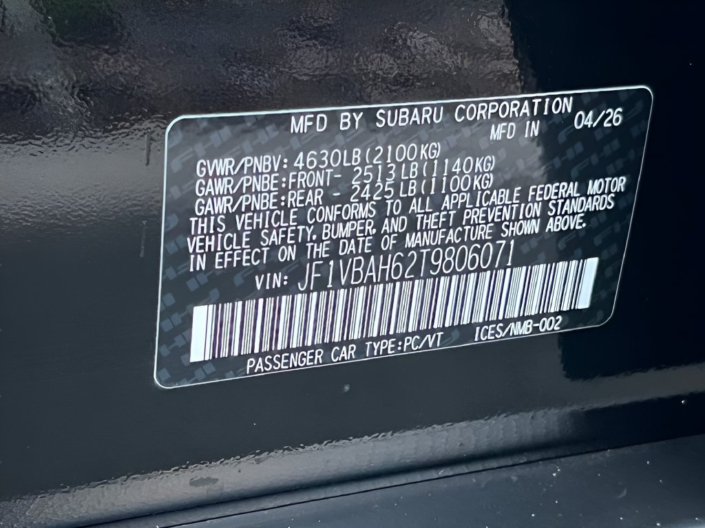 New 2026 Subaru WRX Premium AWD/4WD image 23