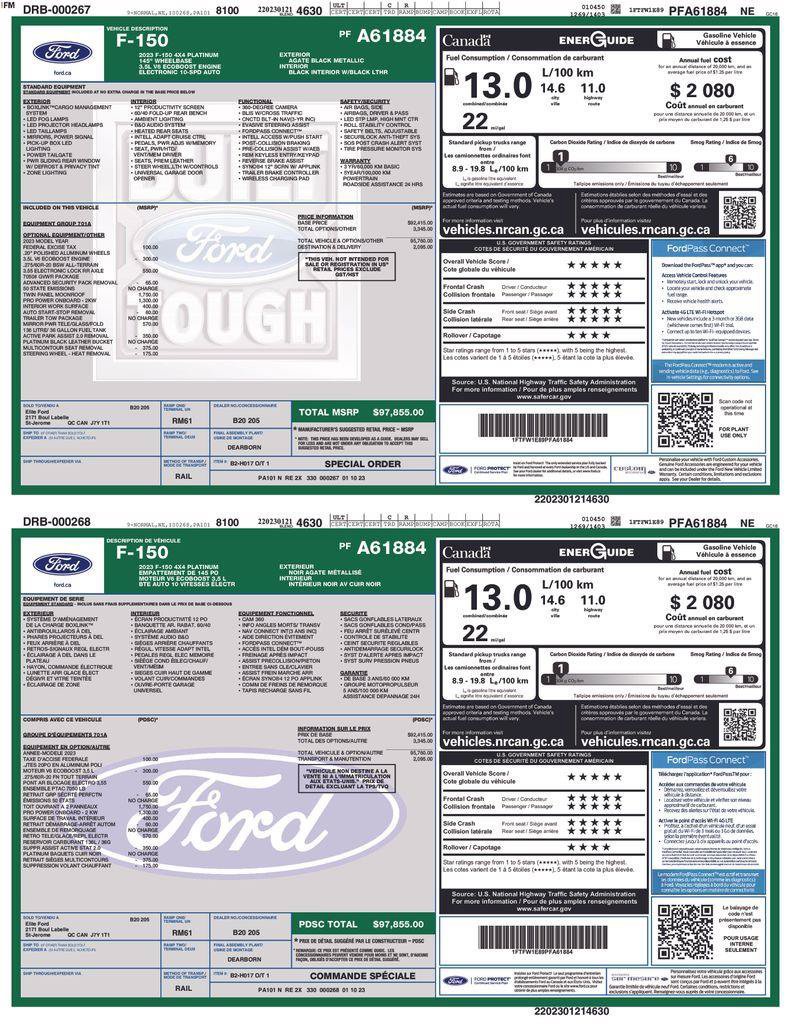Used 2023 Ford F150 Platinum AWD/4WD image 35