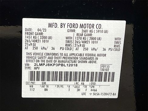 Used 2023 Lincoln Nautilus Reserve w/ Equipment Group 201A image 34