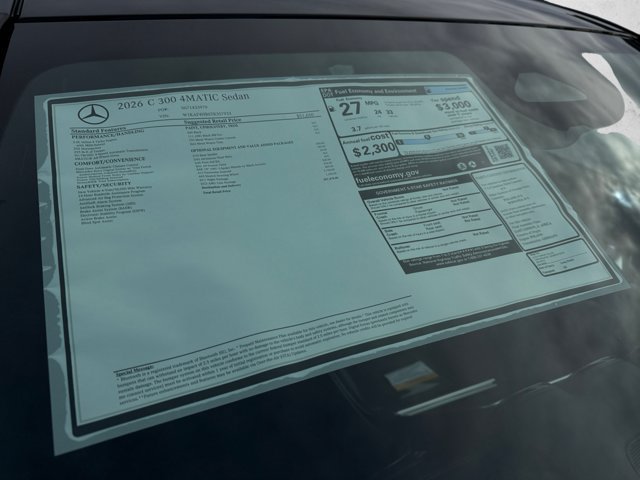 New 2026 Mercedes-Benz C 300 4MATIC Sedan image 19