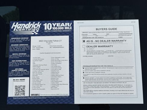 Used 2023 Chevrolet Tahoe LT w/ LT Signature Package image 41