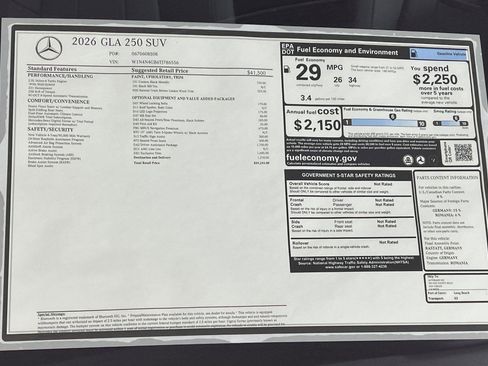 Certified 2026 Mercedes-Benz GLA 250 image 29